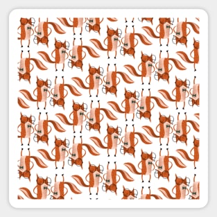 Nerd Fox pattern Magnet